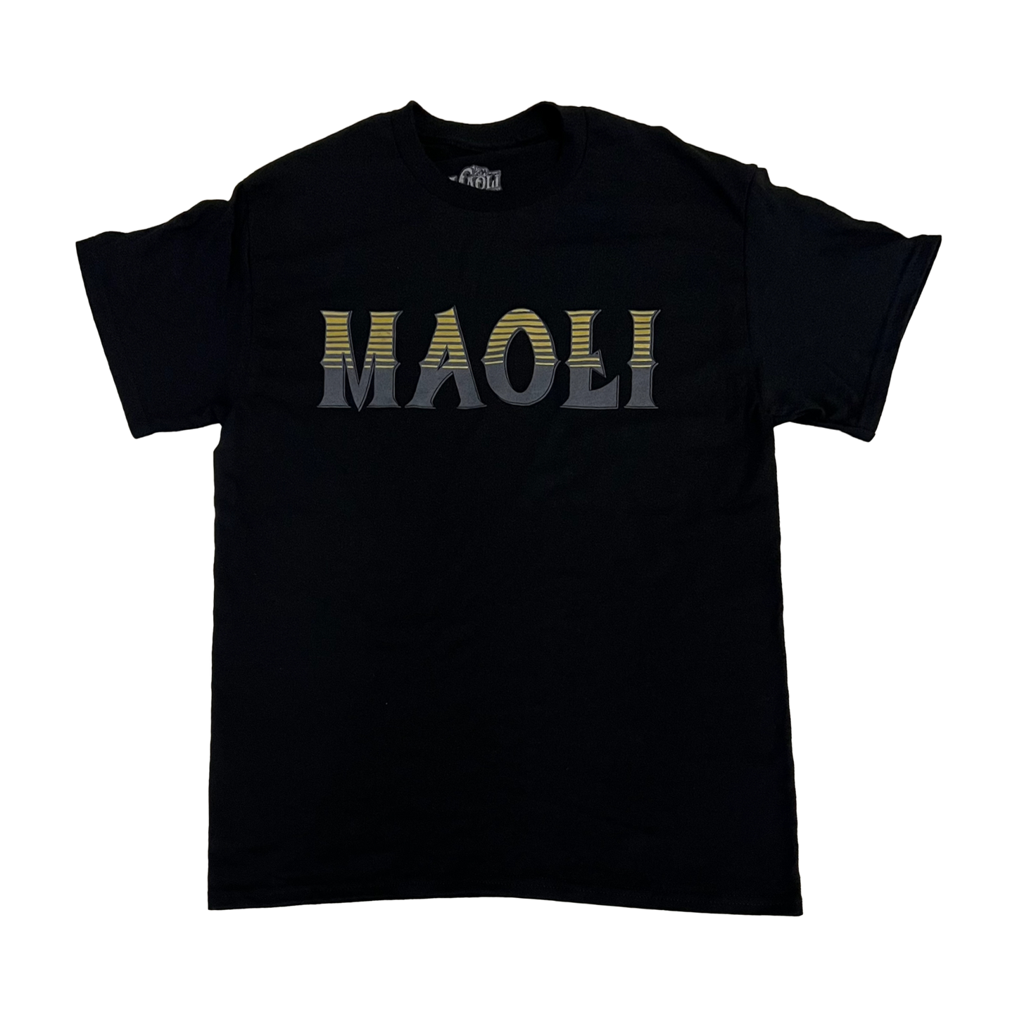 Maoli Country Reggae Tee (Black/Gold Print)
