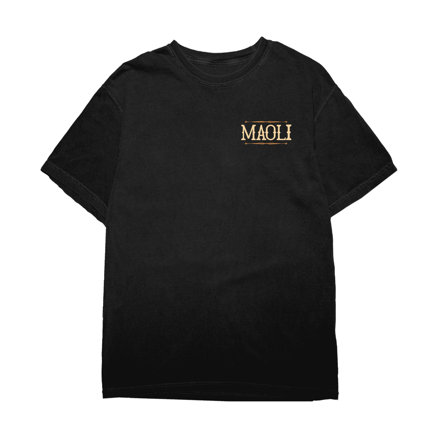 Sunset Beach Black Tee