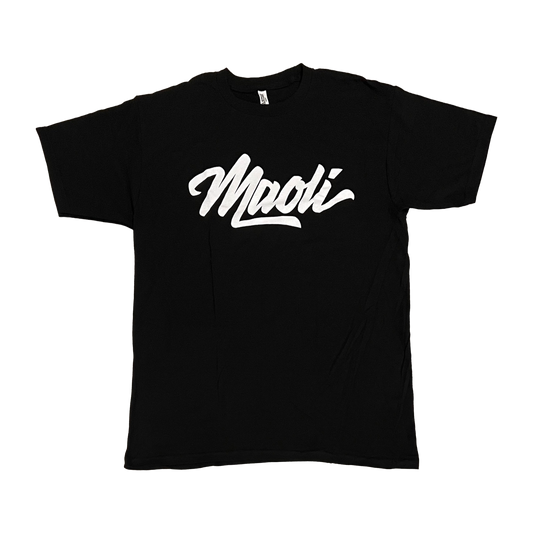 Maoli Logo Black Tee