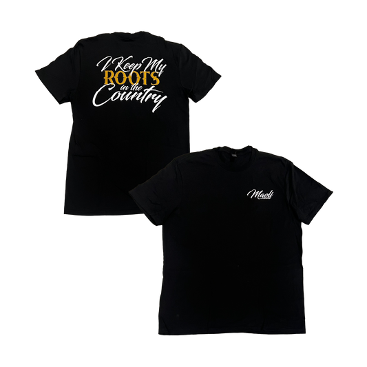 Roots in the Country Black Tee