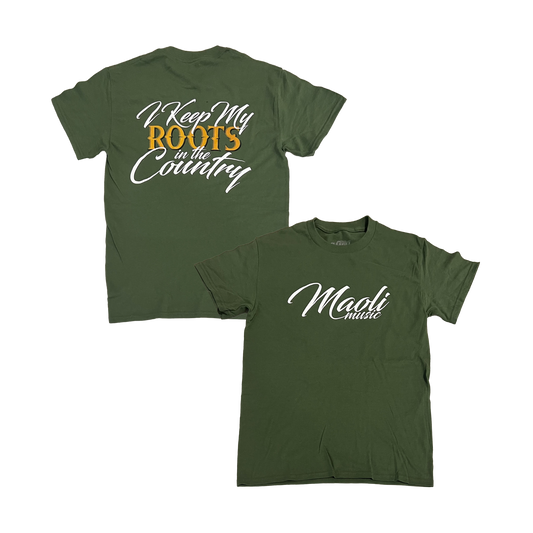 Roots In The Country Green Tee