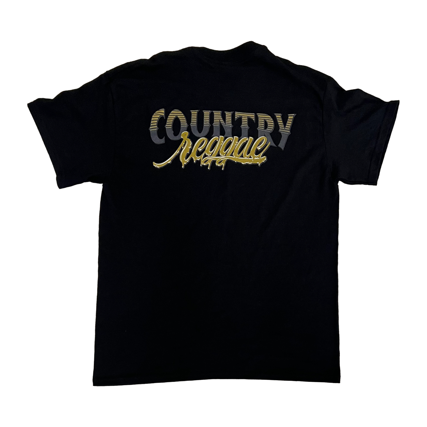 Maoli Country Reggae Tee (Black/Gold Print)